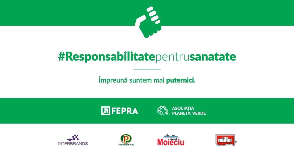FEPRA International, în parteneriat cu Asociația Planeta Verde, anunță lansarea proiectului “Responsabilitate Pentru Sănătate”