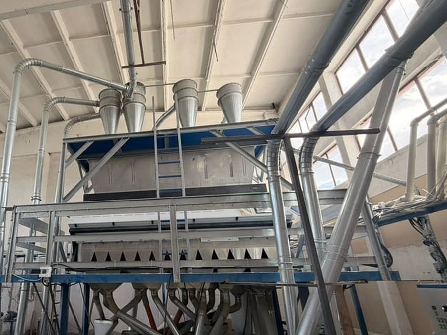 The optical sorter of the PET recycling line