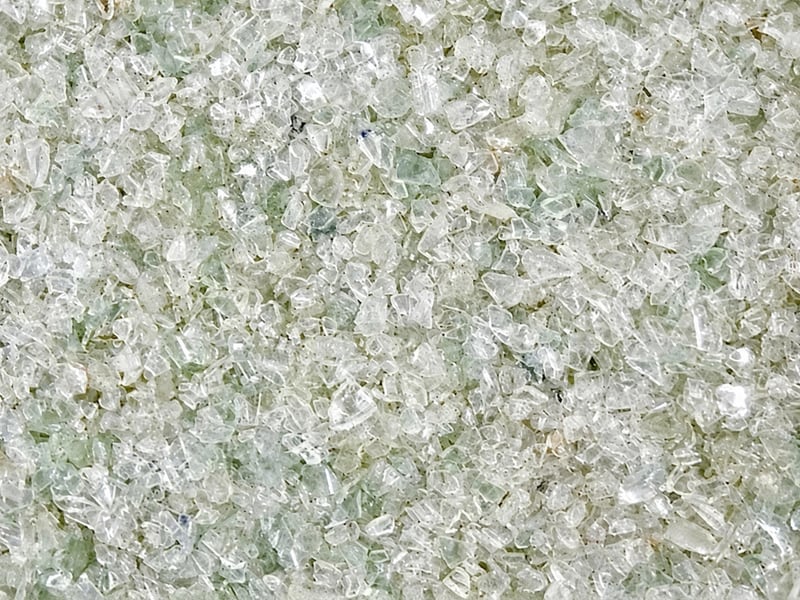 Colourless cullet, the Flint grade